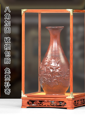 美观防灰尘中式古典红花梨玻璃罩