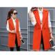 Women's mid-length suit solid color vest for spring and autumn