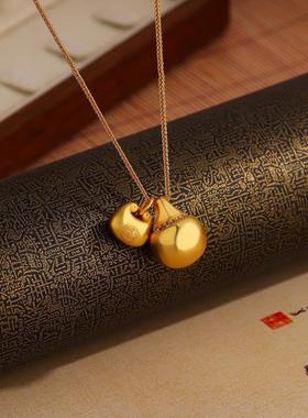 小胖福圆球吊坠项链女时尚气质