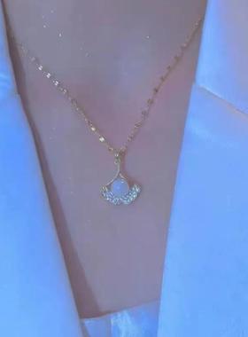 新款三生有杏人鱼姬仿珍珠杏叶