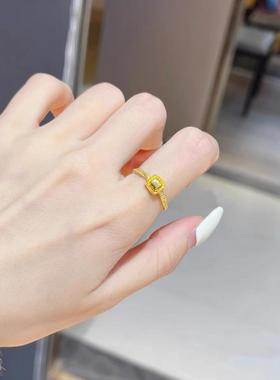 小方糖戒指女2024新款小众设计