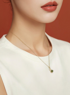 一撇一捺项链925银新中式国风