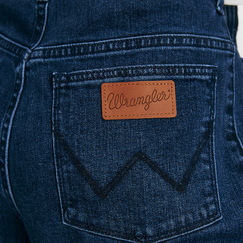 Wrangler威格23秋冬复古阔腿牛仔垮垮裤