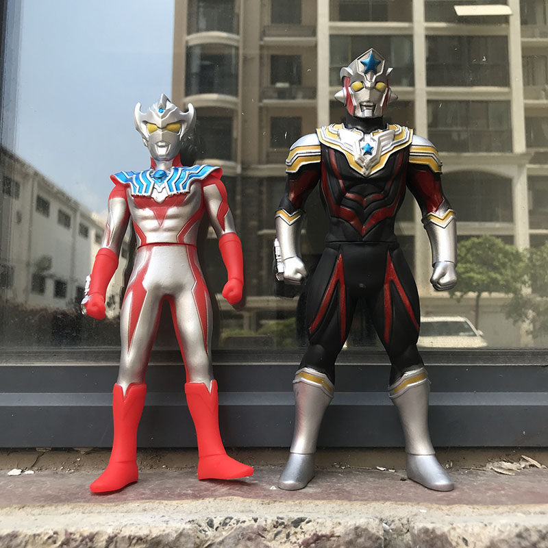 大号软胶奥特曼玩具泰迦奥特曼泰嘉泰伽风马泰塔斯软胶人偶可动男