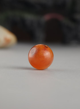 珠子圆珠新疆和田玉黄沁籽料