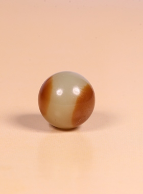 12mm新疆和田玉且末糖圆珠散珠