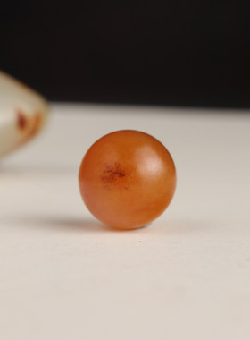 圆珠散珠新疆和田玉黄沁籽料