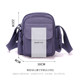 Fashionable new versatile shoulder crossbody bag for women, lightweight waterproof nylon cloth small square bag for women, multi-pocket mobile phone bag