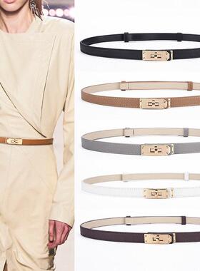 Versatile Retro Waist Decoration Women's Fine Belt女士细