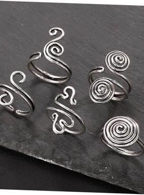 新型空心戒指个性化民族风格戒指