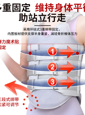 胸椎骨折固定支具支架腰椎脊椎脊柱压缩性肋骨骨折术后护具护腰带