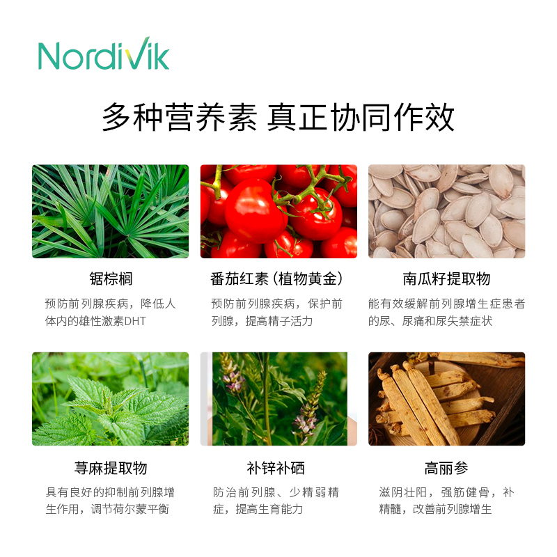 加拿大进口 Nordivik 北维克 锯棕榈番茄红素软胶囊 90粒 双重优惠折后￥38包邮包税