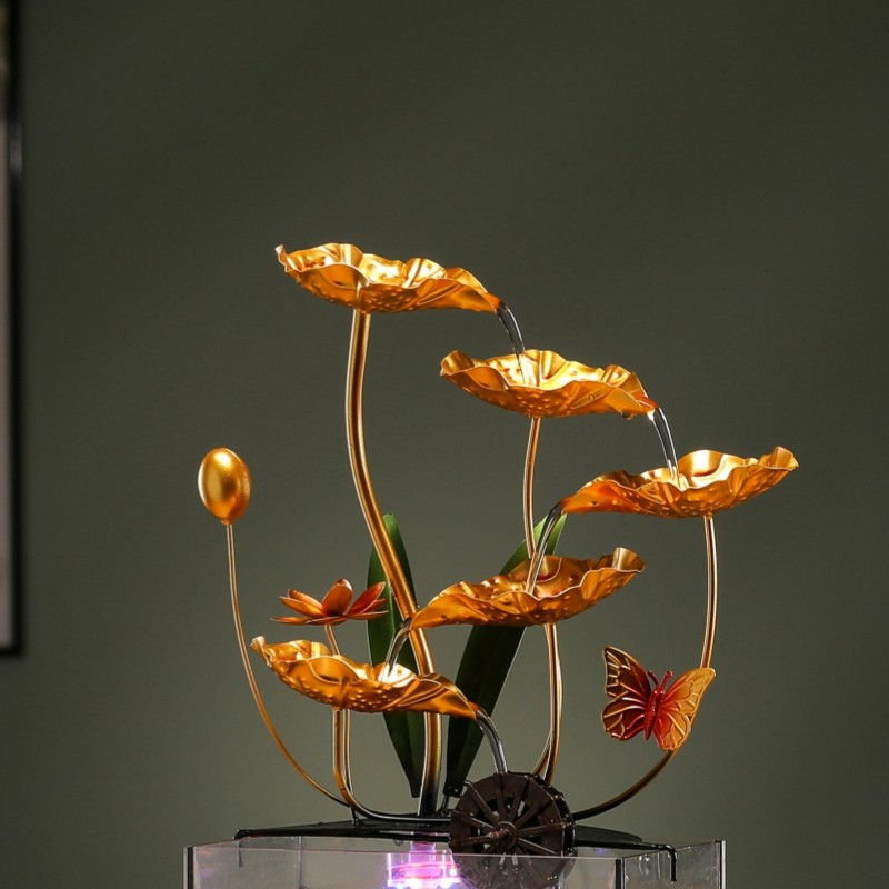 风水轮招财流水装饰现代创意轻奢铁艺客厅办公室家居开业礼品配件,淘宝优惠券,粉丝福利购,淘宝优惠卷