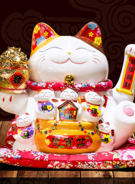 招财猫创意收银台实用开业礼品