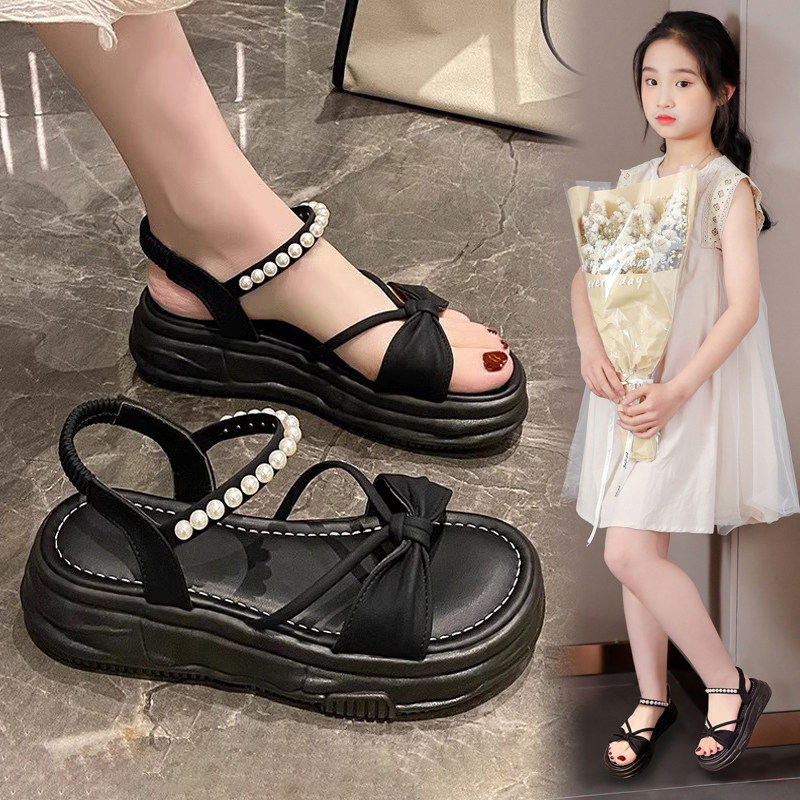 女童凉鞋2025夏季新款儿童公主鞋软底防滑沙滩鞋中大童小女孩鞋子,淘宝优惠券,粉丝福利购,淘宝优惠卷