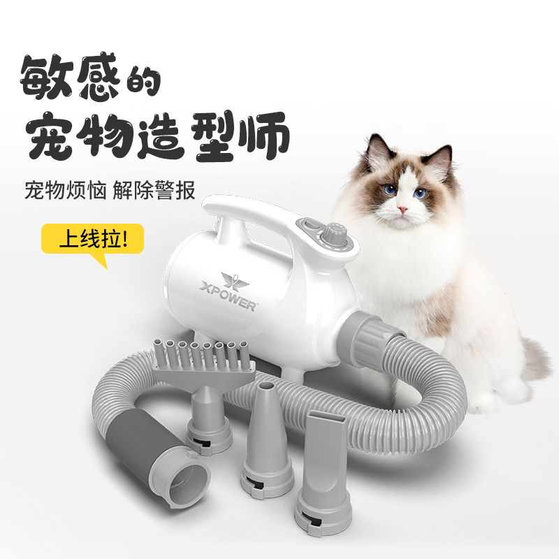 XPOWER家用低噪音宠物吹吸一体吹水机快速吹干猫狗吹毛风干神器,淘宝优惠券,粉丝福利购,淘宝优惠卷