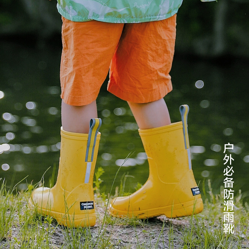 CreatureHabits美国雨鞋儿童男孩防滑轻便宝宝雨靴水鞋男童雨靴-图3