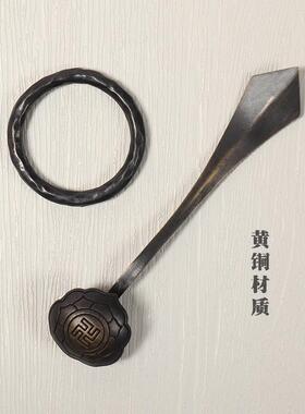 新款僧衣勾环僧服祖衣袈裟扣塔衣七衣缦衣扣环铜制万字莲花纹和尚