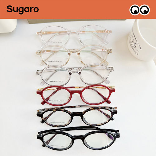 52mm时尚复古书呆子黑框眼镜女可配度数防蓝光方圆脸素颜平光镜男 - 图2