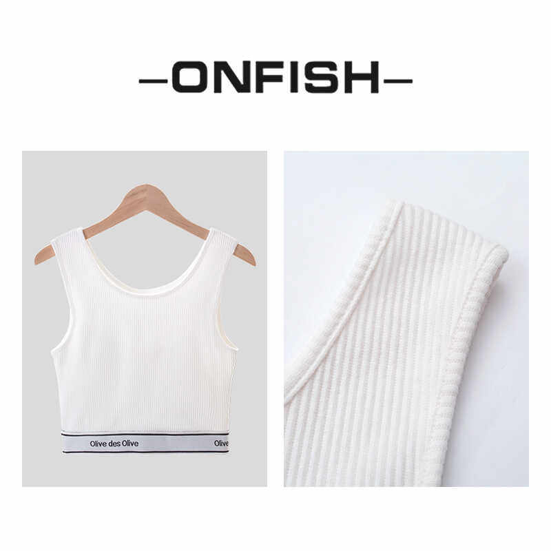 2024春夏原单olive运动美背简约百搭柔软针织背心无痕显瘦FL820