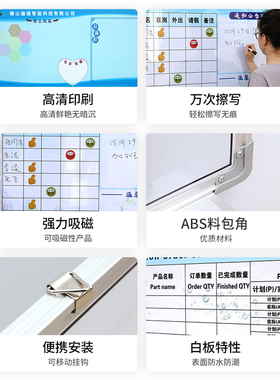 可定制铝合金边框白板写字板