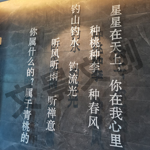 古诗词装饰吊挂字古风吊饰新中式悬浮立体书法悬浮字字画定制 - 图1