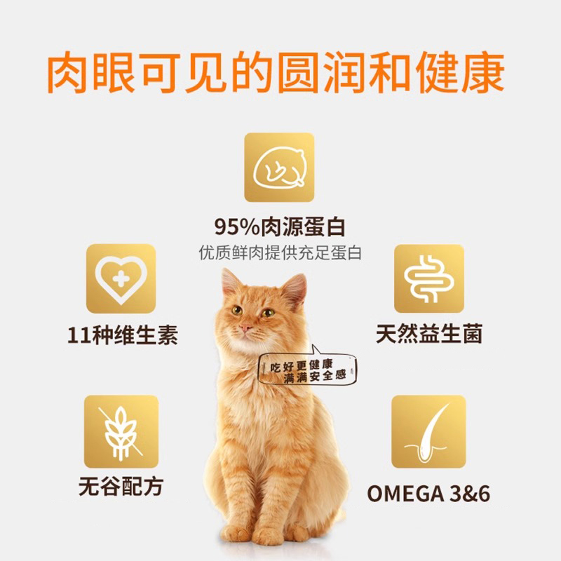 【官方旗舰店】Instinct天然百利进口猫粮低敏肠胃火鸡成猫粮11磅