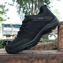 Spring Summer Black Security Combat Men Training Shoes Low Gang Running Secret Service Breathable Ultra Light Outdoor Cross-country Tours
