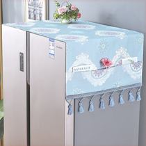 Refrigerator dust cover dust cloth cover cloth protection cover microwave washing machine double open door single door open door fridge cover towel