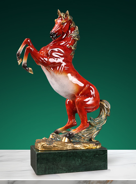 马到成功高档铜马摆件