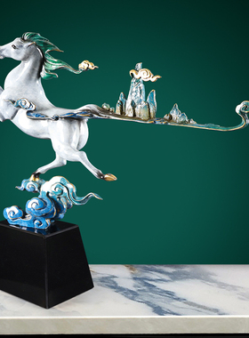 平步青云铜马摆件玄关装饰摆件