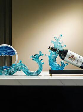 龙年流沙画摆件客厅电视柜酒柜装饰轻奢高档玄关钥匙收纳乔迁礼物