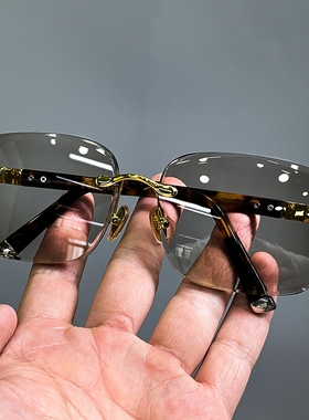 天然冰糖老料水晶眼镜老石头镜水晶石镜东海真水晶原石养目镜清凉