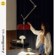 Glazed Memphis Swing Arm Shiftable Chandelier