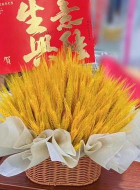 大号花篮真大麦干花节日送朋友开业大吉乔迁新居等多种家居摆放