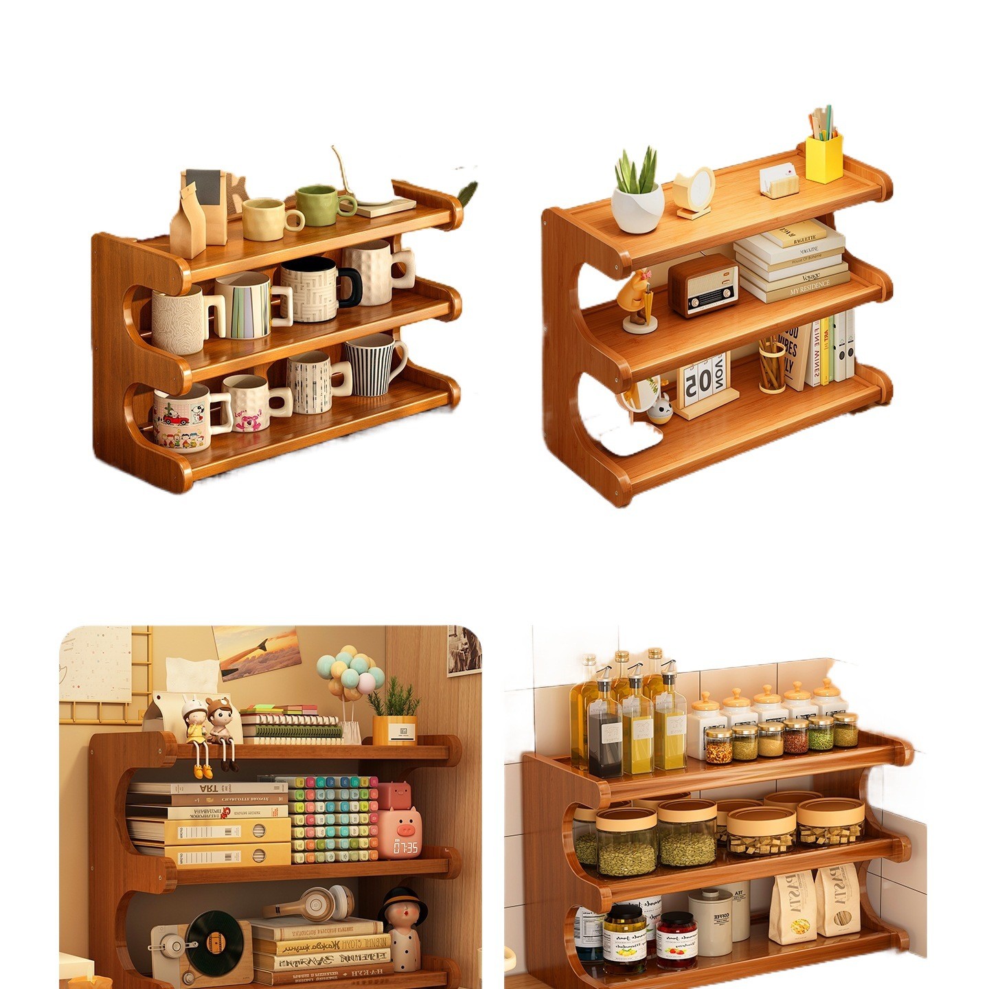 桌面杯子收纳置物架餐桌台面桌上茶杯水杯办公室咖啡杯小型架子 - 图3