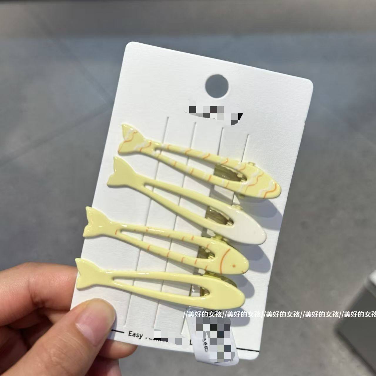 新款可爱卡通小鱼发夹女侧边刘海碎发bb夹子头饰发卡发饰,淘宝优惠券,粉丝福利购,淘宝优惠卷