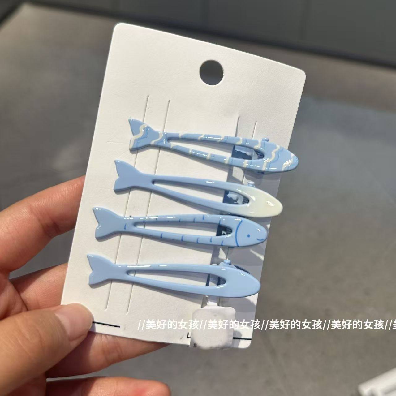 新款可爱卡通小鱼发夹女侧边刘海碎发bb夹子头饰发卡发饰,淘宝优惠券,粉丝福利购,淘宝优惠卷