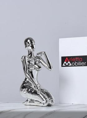 空山基女人雕塑摆件家居样板房酒店会所软装饰品