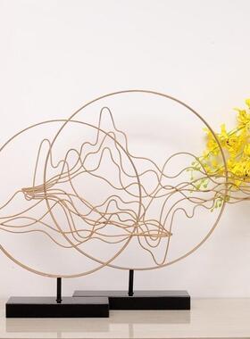 现代简约新中式客厅玄关电视柜摆件创意家居饰品家具软装饰品