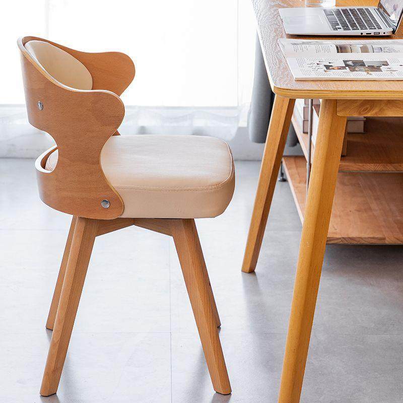 实木旋转休闲椅子靠背家用办公电脑椅北欧学生学习书桌椅餐厅餐椅,淘宝优惠券,粉丝福利购,淘宝优惠卷