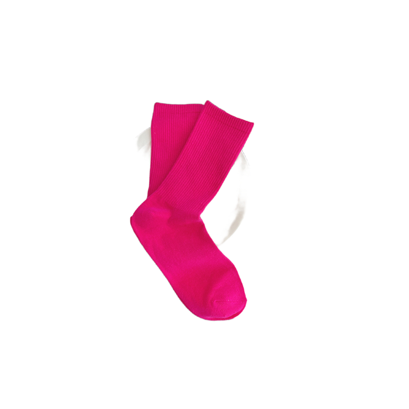 多巴胺粉色袜子女中筒袜日系学院风外穿少女百搭ins堆堆长袜网红-图3