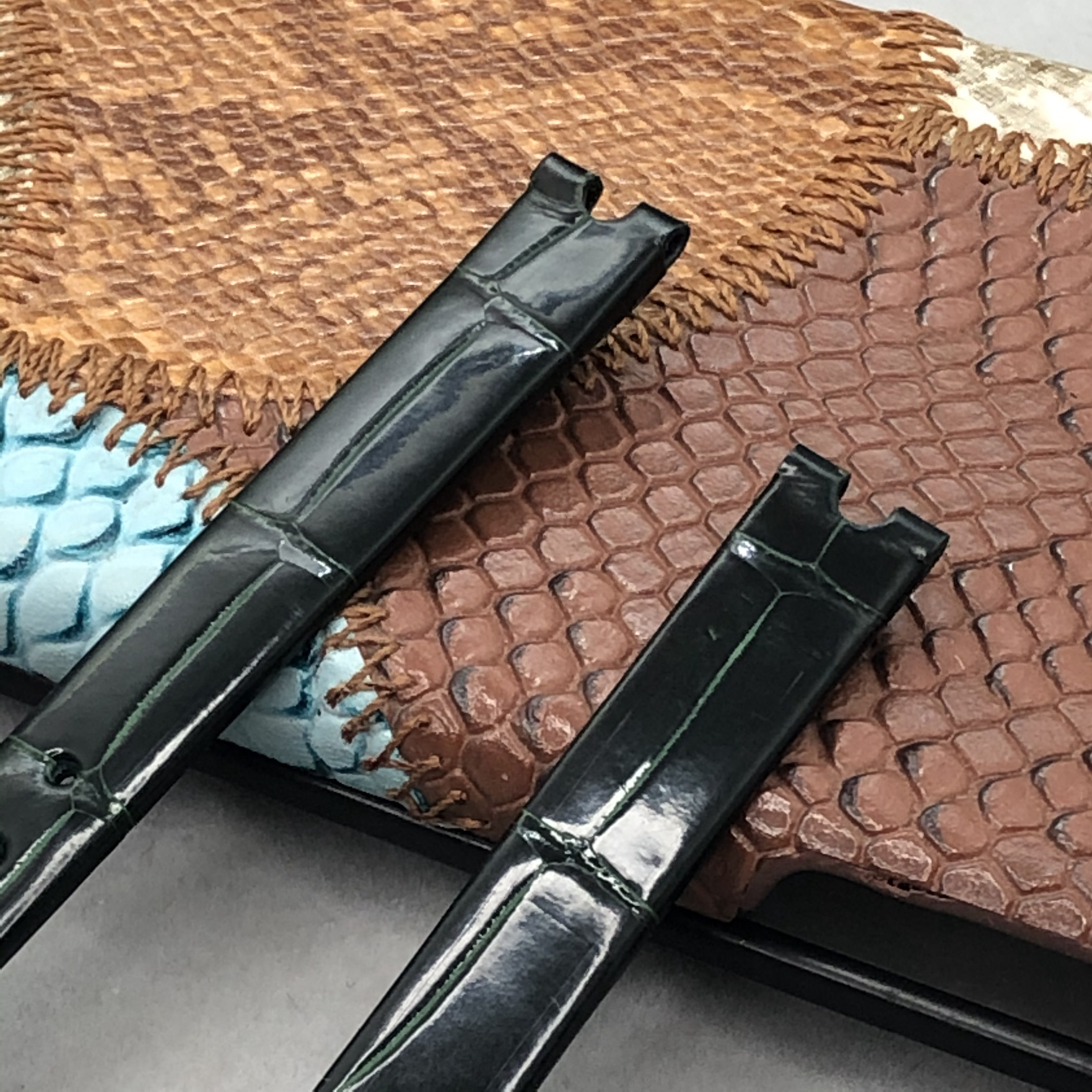 梦诗纯表行适配萧邦系列鳄鱼皮表带 梦诗纯手表配件