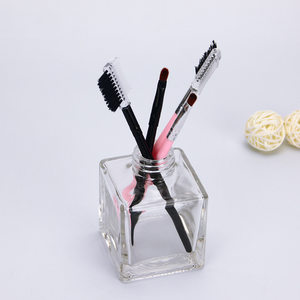 。伊芝莲黑色化妆刷套刷双头眼影刷2件套眼影刷唇刷眉梳眉刷