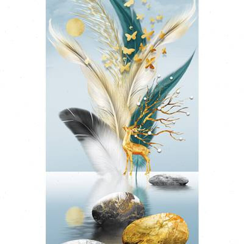 入户墙纸玄关装饰自粘壁画过道走廊墙面画背景墙墙画客厅纸,淘宝优惠券,粉丝福利购,淘宝优惠卷