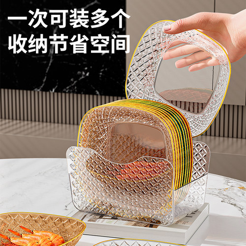 食品级吐骨头盘碟家用骨碟ins风小吃盘精致小盘子餐桌垃圾盘碟-图0