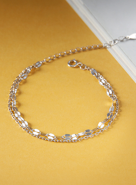 纯银s925简约气质手链女