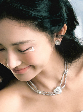 abyb双层氛围感项链女