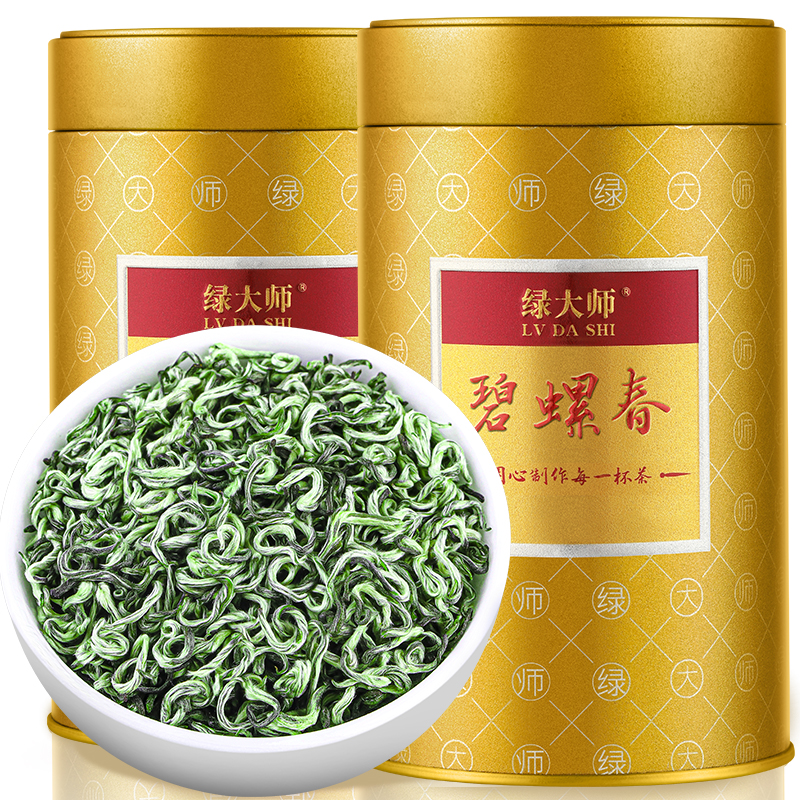 绿大师特级明前碧螺春2024年新茶高山绿茶春茶浓香型茶叶共500g-图2