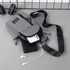 Chest bag men's backpack 2024 new nylon canvas chest bag casual sports travel chest bag one-shoulder crossbody bag